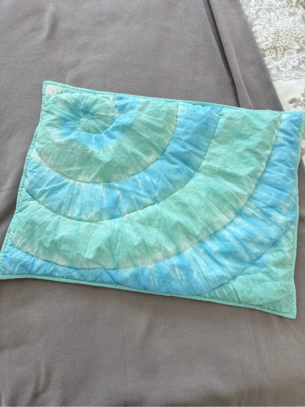 Pottery Barn Teen Dunes Tie Dye Standard Sham Green Blue